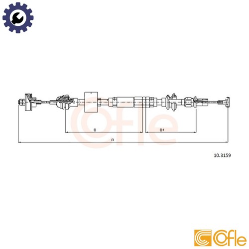 Cable pull clutch - cable,