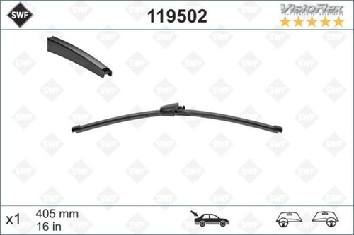 Swf rear wiper blade - rear, 405mm