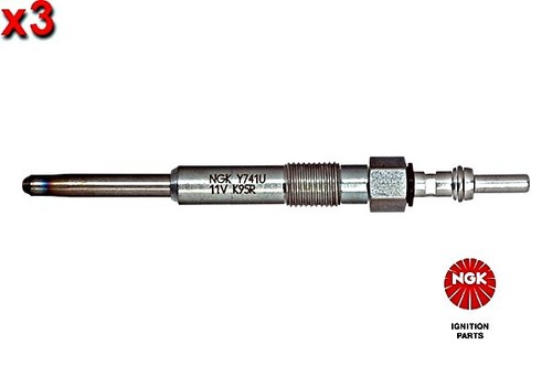 Glow plug ngk fits - 3x,