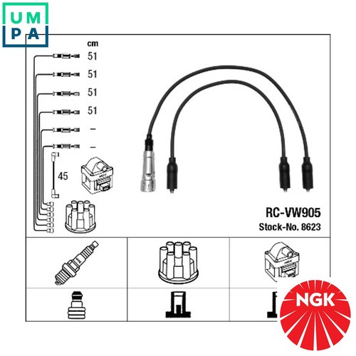 Ignition cable kit 8623 for - cable,
