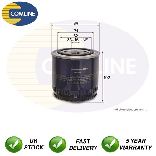 Oil filter comline fits - filter, vw