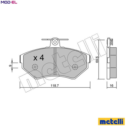 Brake pad set - brake,